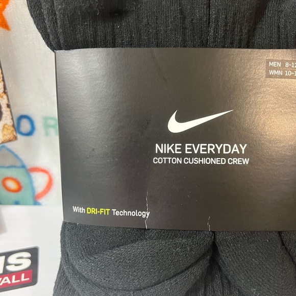 NIKE EVERYDAY COTTON CUSHIONED CREW WITH DRI-FIT TECHNOLOGY!!! - Picture 8 of 10